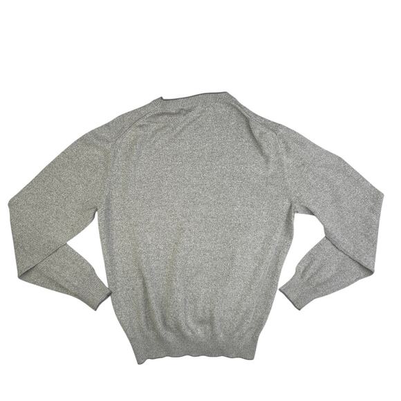 Bloomingdale's Men's Cotton Linen Gray Crew Neck Sweater Sweatshirt Top Sz L - Picture 2 of 3
